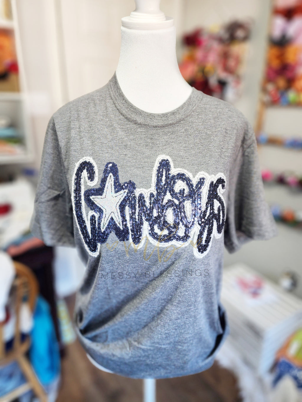 Cowboys sequins tee