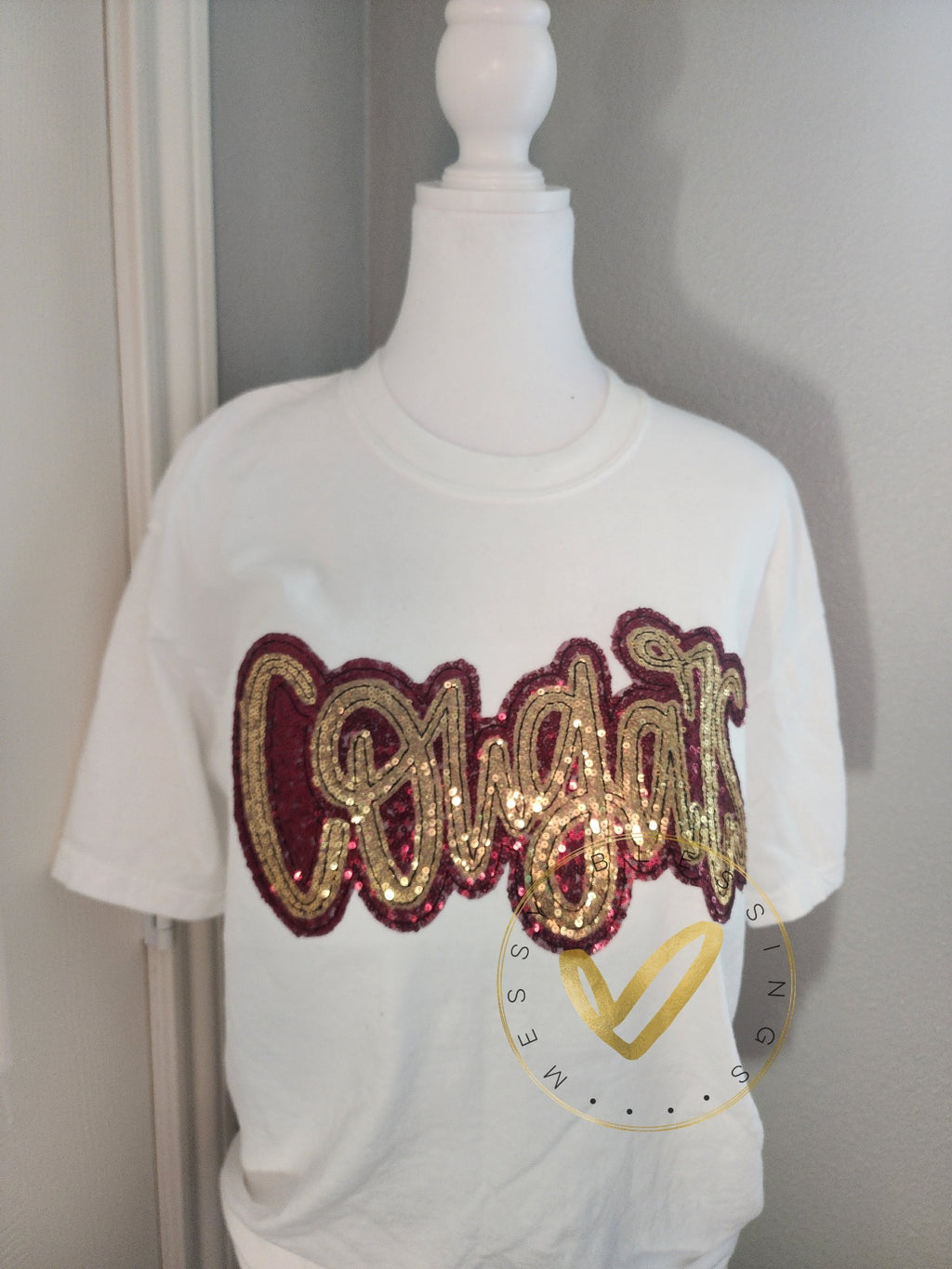 COUGARS Sequin Tee