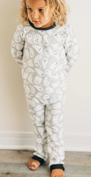 Grey Ghosts Buttflap Jammies