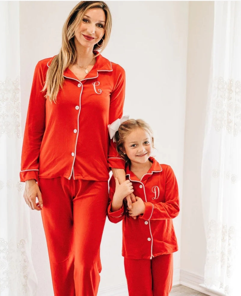 adult red jammies