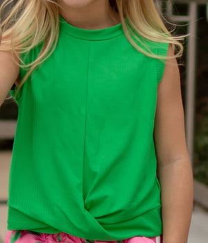 Emerald Crop Knot Tank