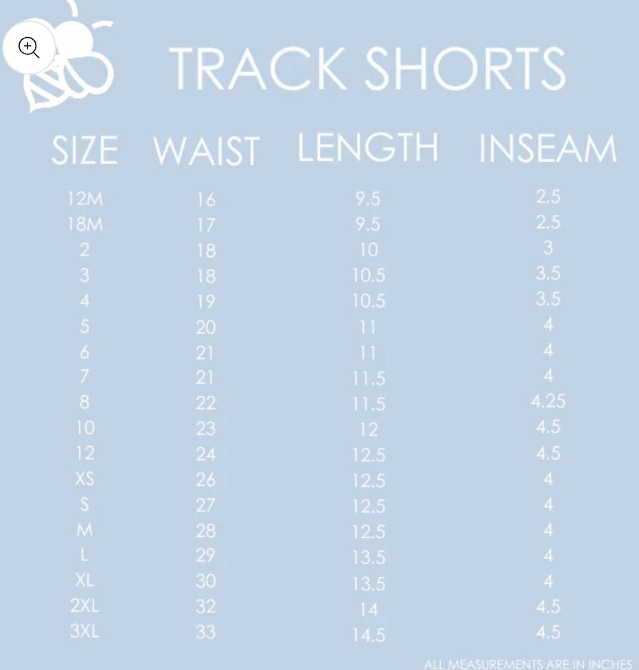 Red Retro Tulip Track Shorts