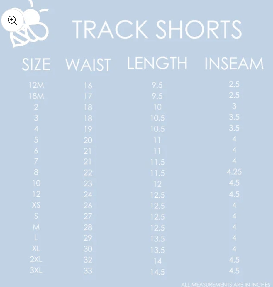 French Blue Track Shorts