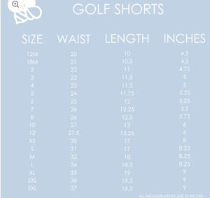 French Blue Anchors Golf Shorts