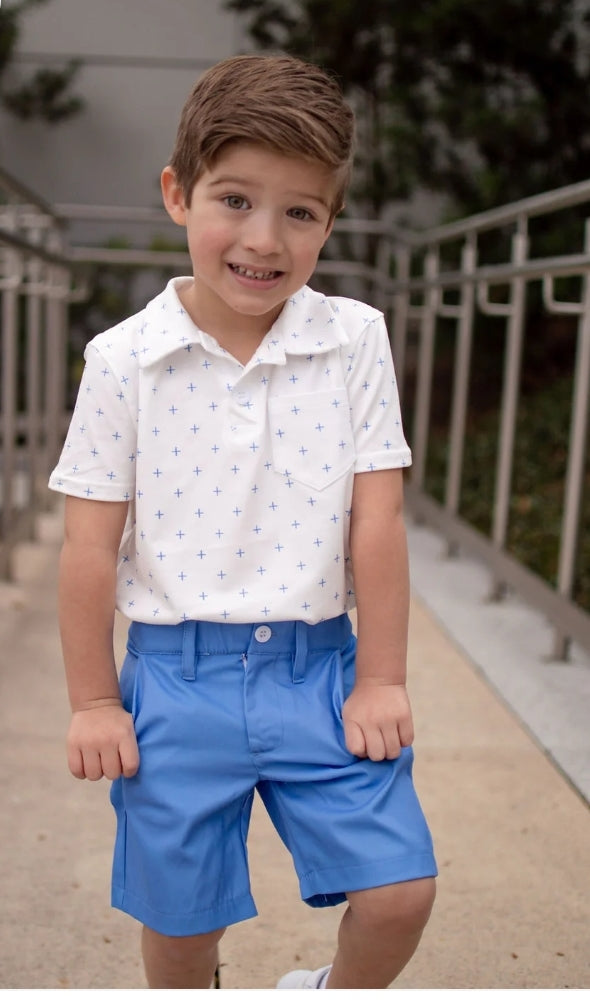 French Blue Golf Shorts