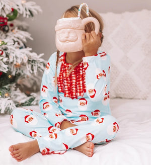 Vintage Santa  Buttflap Jammies