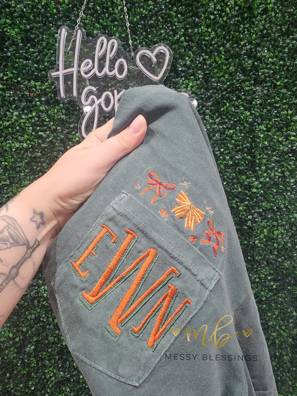 Fall Monogram pocket tee