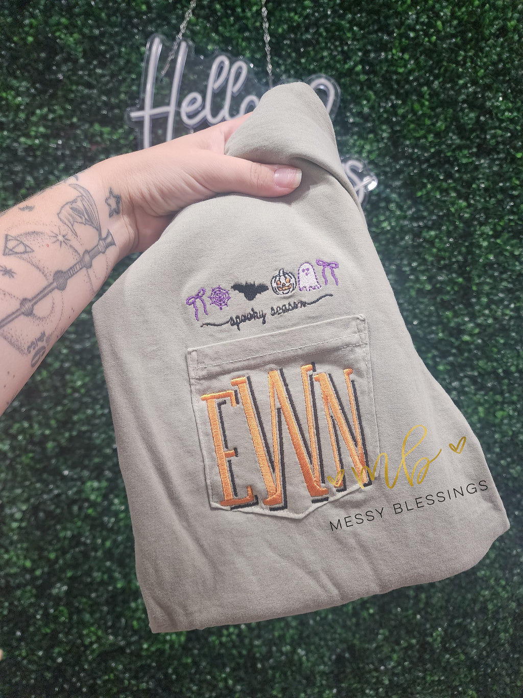 Spooky Season pocket tee