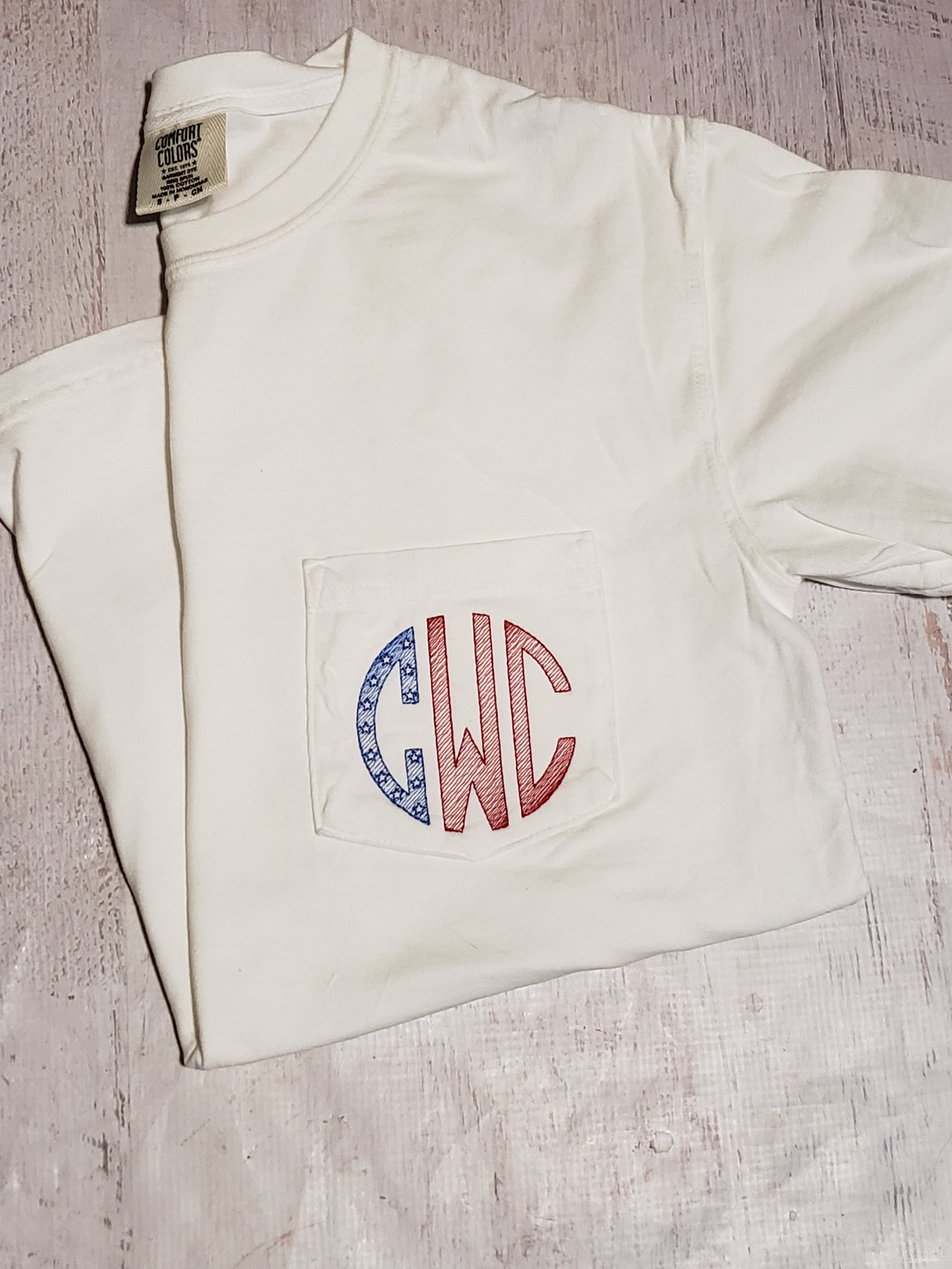 Patriotic monogram