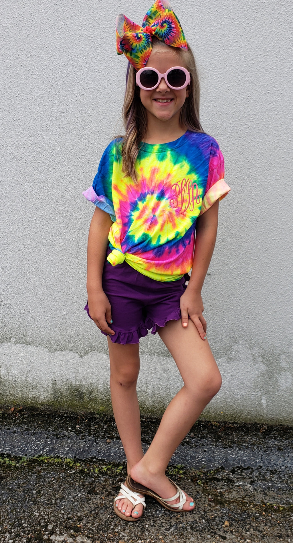 NEON tie dye tee