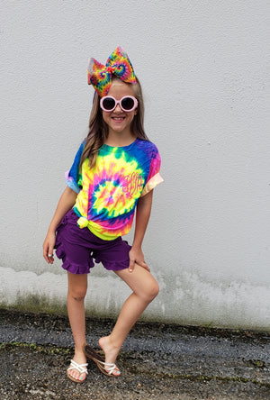 NEON tie dye tee