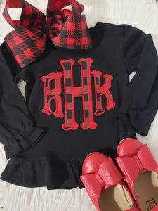 Buffalo Plaid Monogram