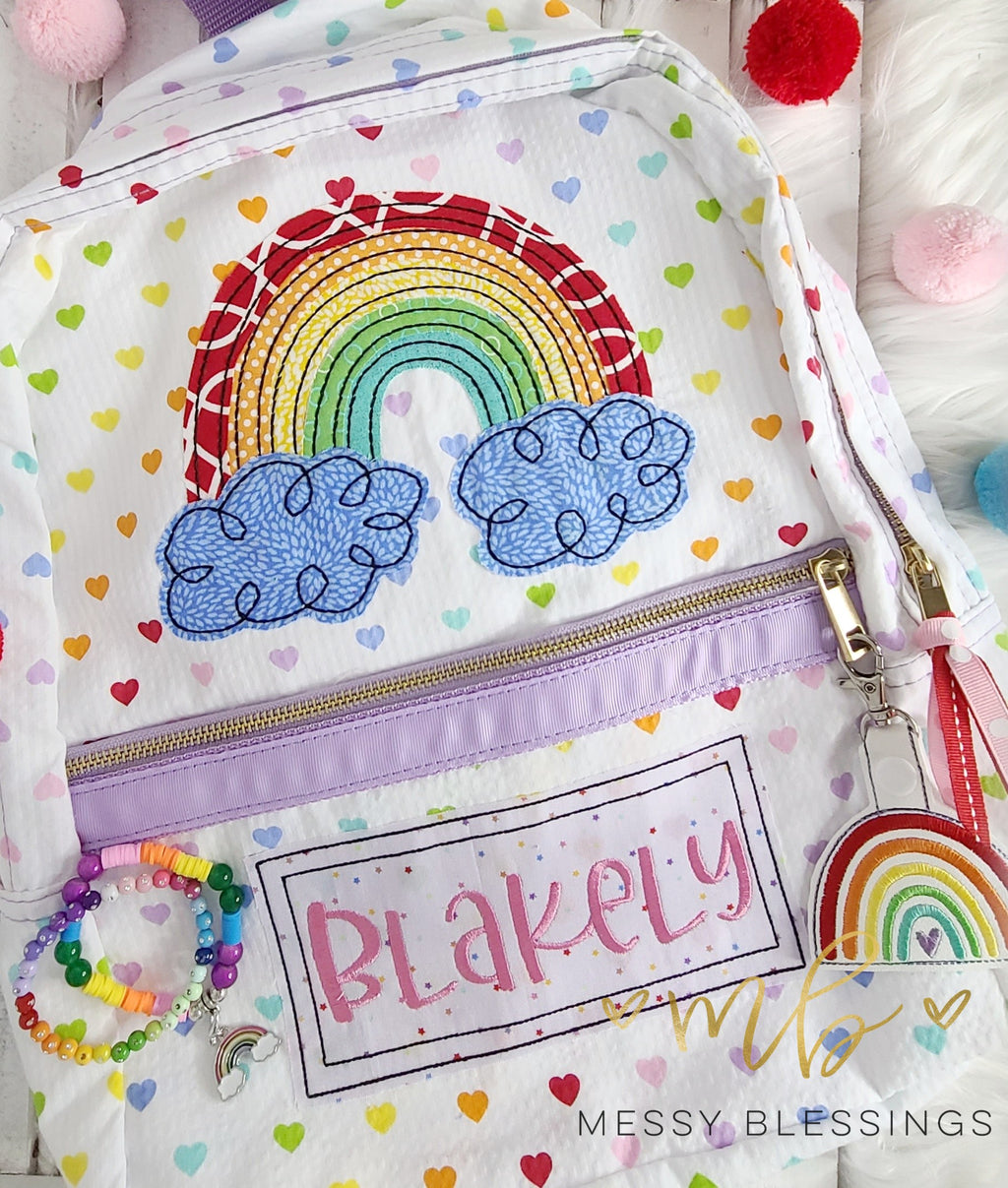 Rainbow Hearts Backpack