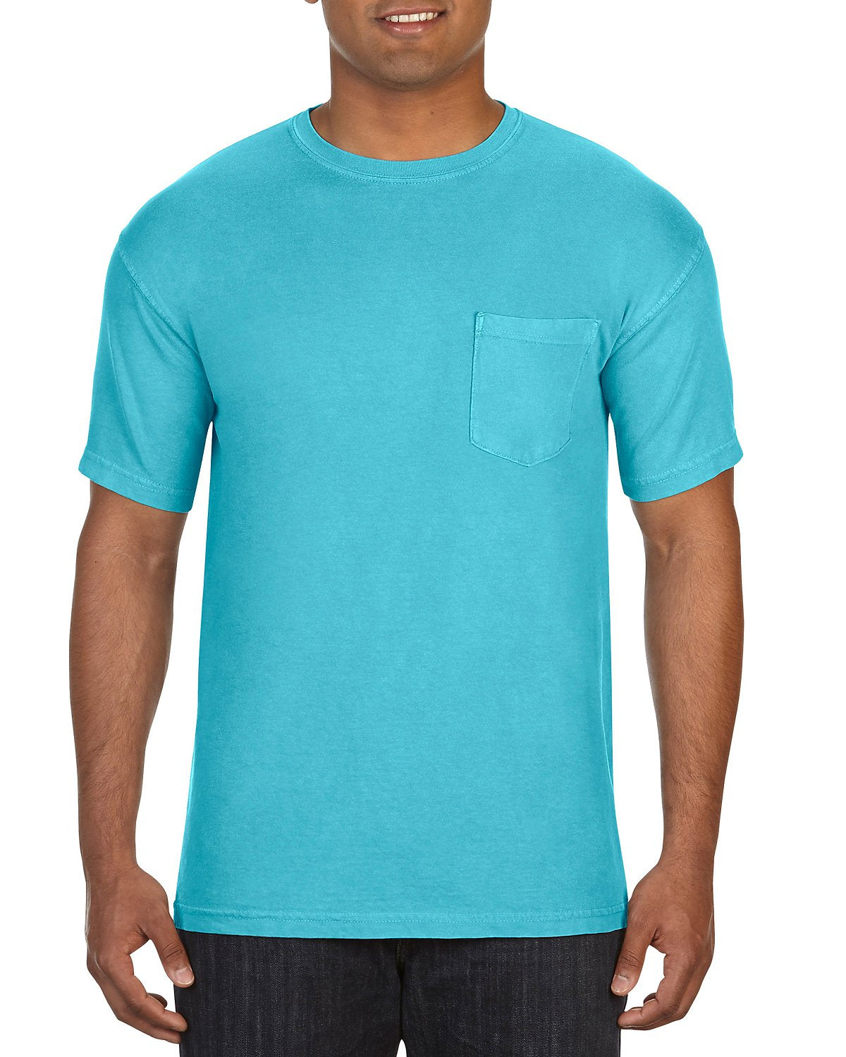 Lagoon Blue Short Sleeve Pocket tee