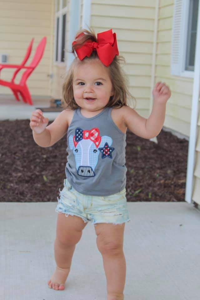 Patriotic Cow- Girl