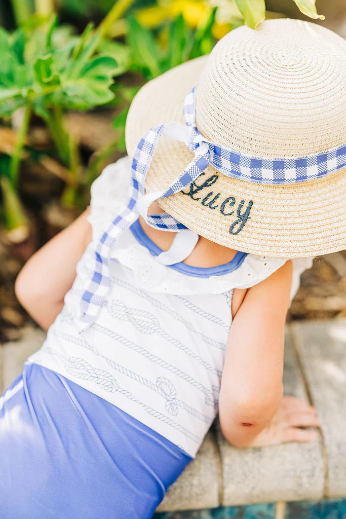 Sun Hat with Ribbons