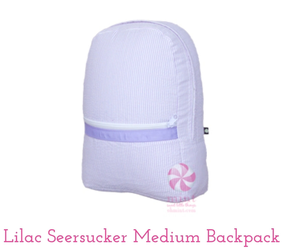 Seersucker Backpack-NAMES ONLY