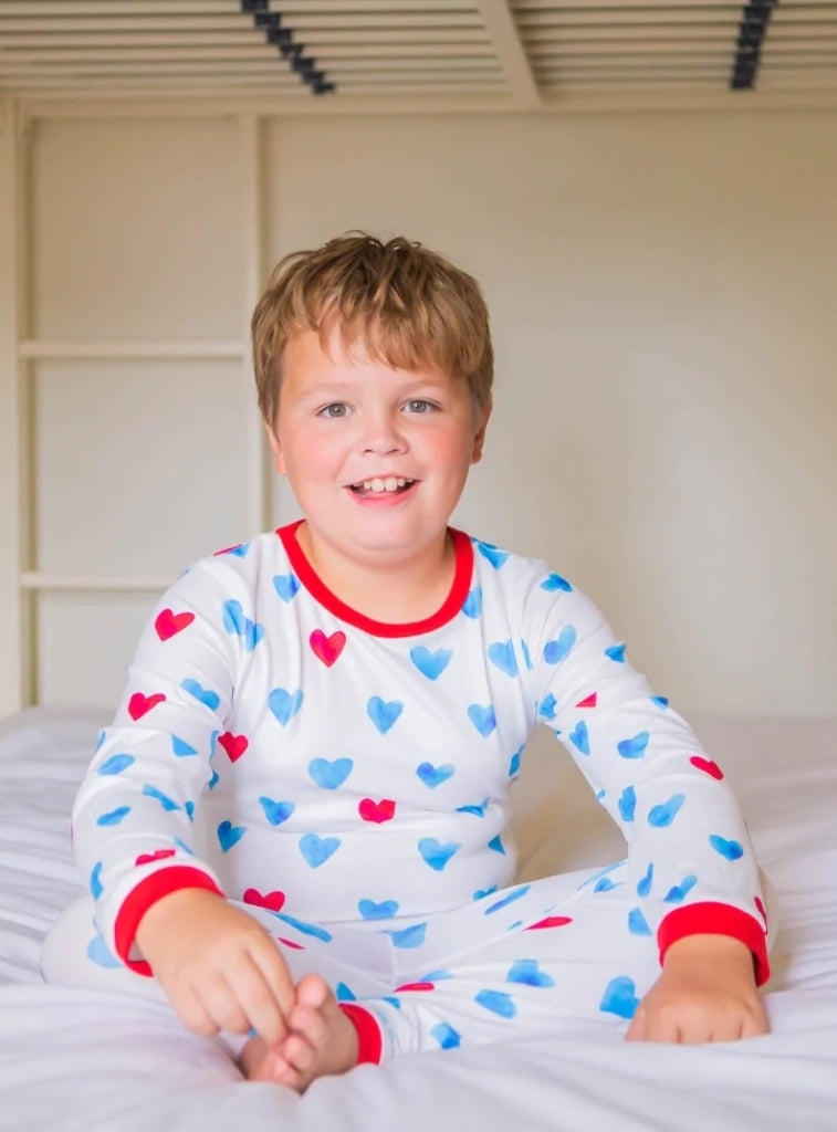 Blue Hearts Pajamas