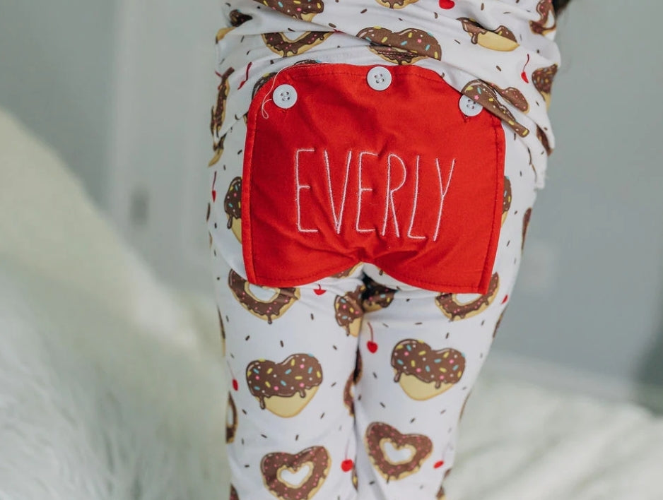 Heart Donuts Pajamas