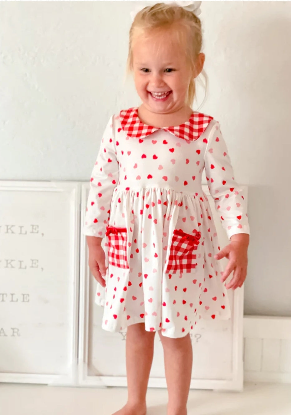 Confetti Hearts Twirl Dress