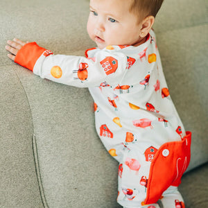 Farm Animals Buttflap Pajamas