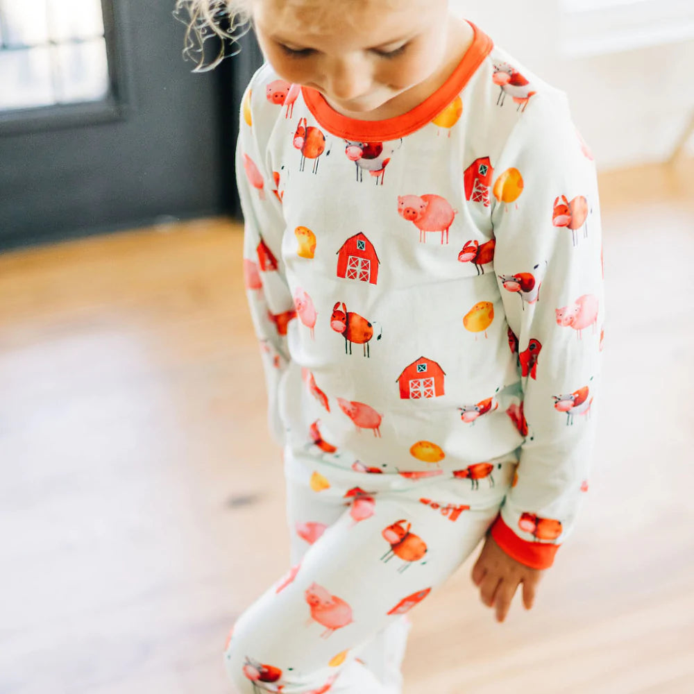 Farm Animals Buttflap Pajamas