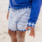 Nautical Swim Trunks